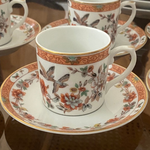 ✨ Rare Vista Alegre Mottahedeh “Magnolia & Birds” 53-Piece Porcelain China Set ✨ - Picture 14 of 15